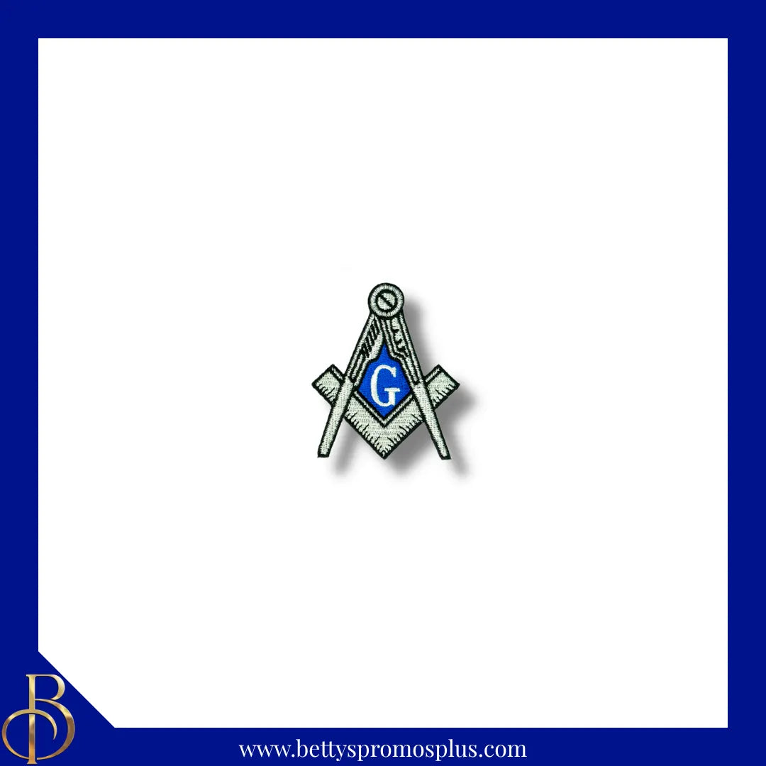 Mason Freemason Shield Iron-on Embroidered Patch-Masonic Paraphernalia-Masonic Patch-Betty's Promos Plus
