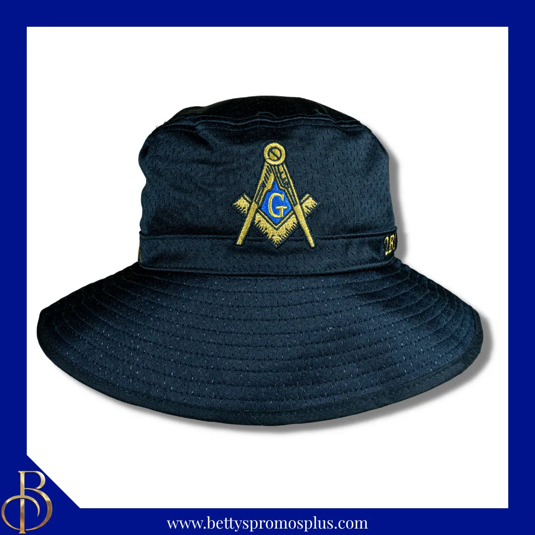 Mason Masonic 2B1 ASK 1 Mesh Flex Fit Embroidered Bucket Hat-Masonic Paraphernalia-Masonic Hats-Betty's Promos Plus