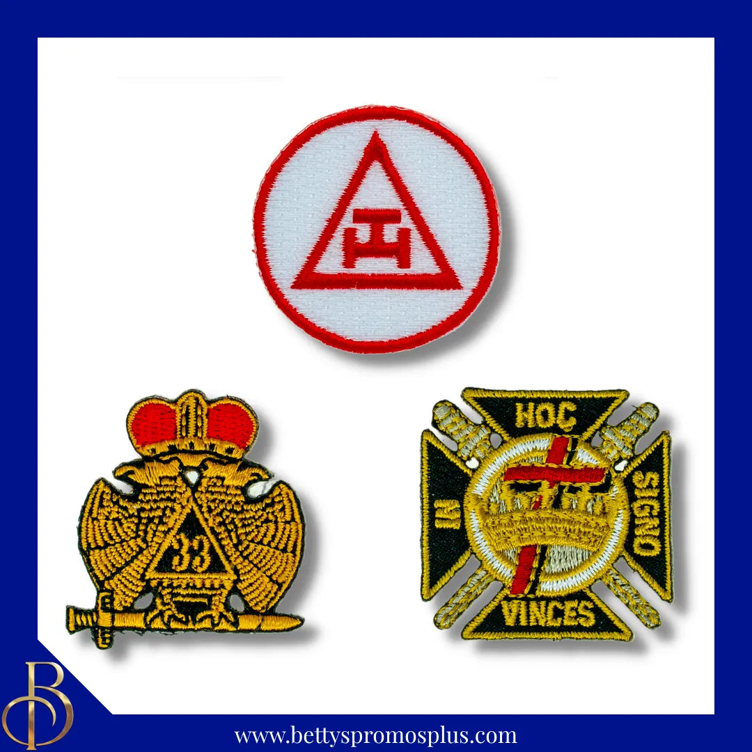 Mason Masonic Embroidered Iron On Freemason Patch-Masonic Paraphernalia-Masonic Patch-Betty's Promos Plus