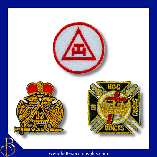 Mason Masonic Embroidered Iron On Freemason Patch-Masonic Paraphernalia-Masonic Patch-Betty's Promos Plus
