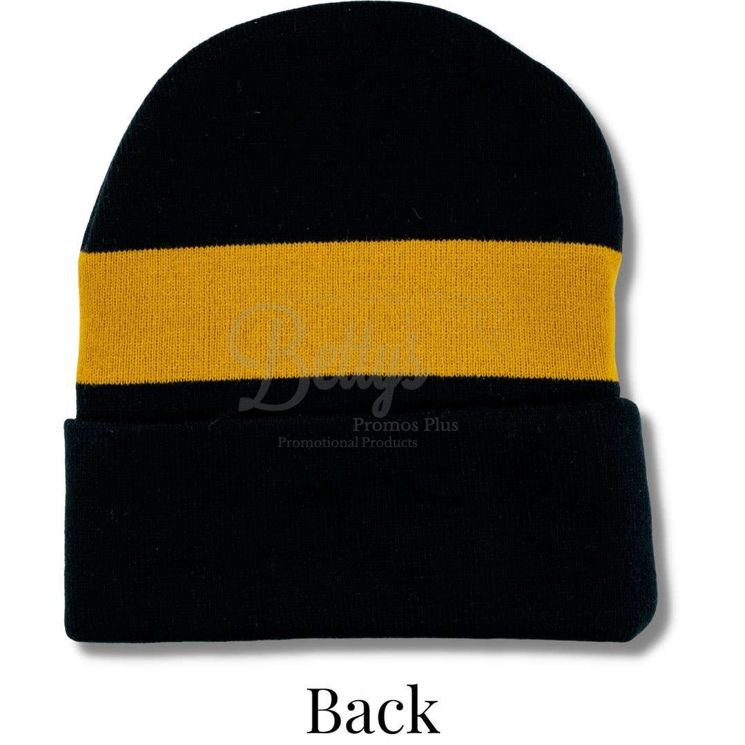 Mason Masonic Embroidered Shield Knit Crest Beanie-Masonic Paraphernalia-Masonic Hats-Betty's Promos Plus