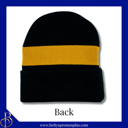 Mason Masonic Embroidered Shield Knit Crest Beanie-Masonic Paraphernalia-Masonic Hats-Betty's Promos Plus