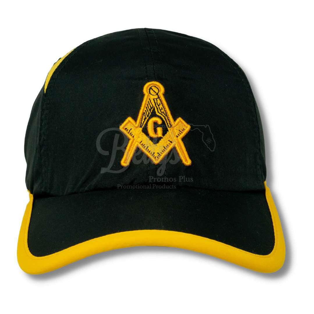 Mason Masonic Featherlight Moisture Wicking Hat-Black-Masonic Paraphernalia-Masonic Hats-Betty's Promos Plus
