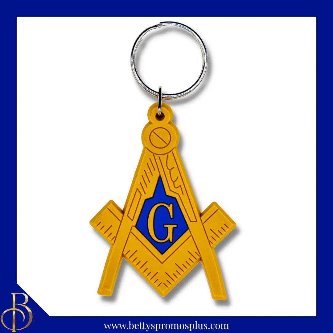 Mason Masonic PVC Keychain-Masonic Paraphernalia-Masonic Keychain-Betty's Promos Plus