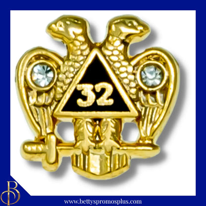 Mason Masonic Scottish Rite 32nd Degree Freemason Lapel Pin-Masonic Paraphernalia-Masonic Lapel Pin-Betty's Promos Plus