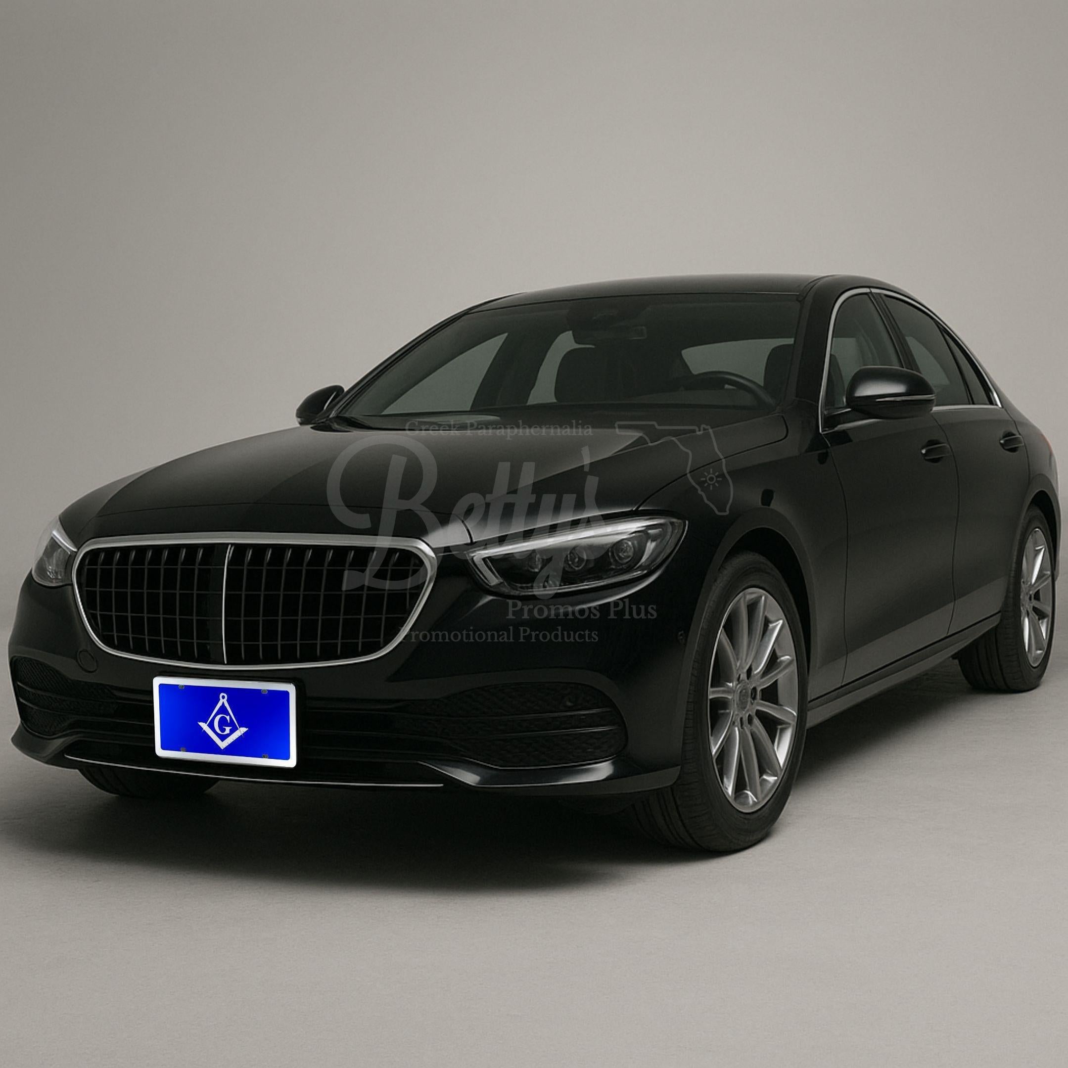 Mason Masonic Shield Freemason Acrylic Laser Engraved Auto Tag-Masonic Paraphernalia-Masonic Auto Tag-Betty's Promos Plus