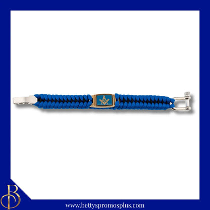 Mason Masonic Shield Paracord Survival Bracelet-Masonic Paraphernalia-Masonic Bracelet-Betty's Promos Plus