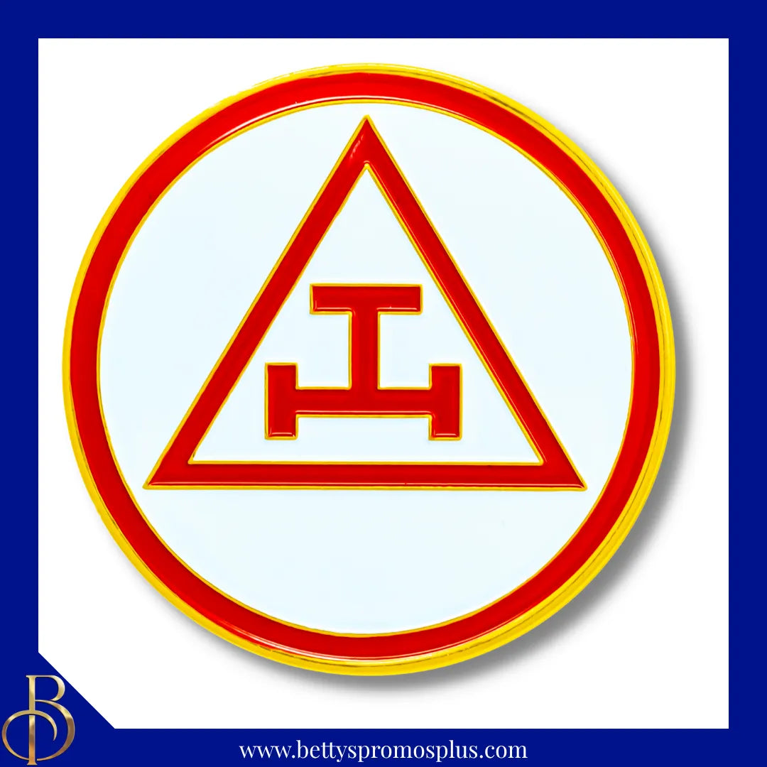 Mason Masonic Triple Tau Royal Arch Symbol Freemason Car Emblem Auto Decal-Masonic Paraphernalia-Masonic Auto Decal-Betty's Promos Plus