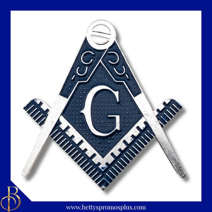 Mason Square & Compasses Car Emblem Masonic Car Badge Decal-Masonic Paraphernalia-Masonic Lapel Pin-Betty's Promos Plus
