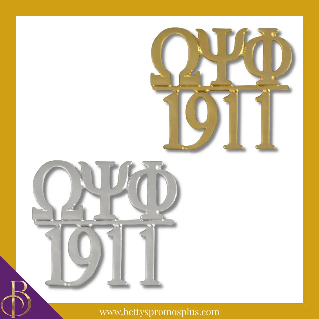 Omega Psi Phi ΩΨΦ 1911 Greek Lapel Pin-Omega Psi Phi Paraphernalia-Omega Psi Phi Lapel Pin-Betty's Promos Plus