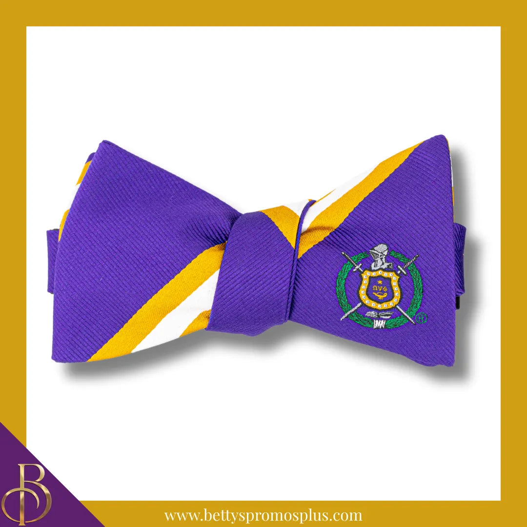 Omega Psi Phi ΩΨΦ Bow Tie and Pocket Square Combo-Omega Psi Phi Paraphernalia-Omega Psi Phi Bow Tie Set-Betty's Promos Plus