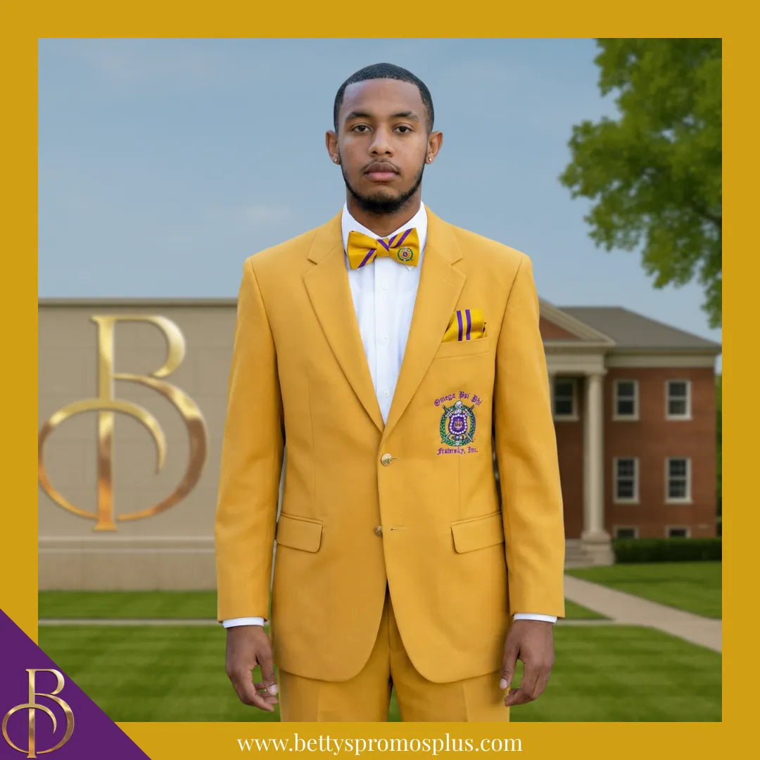 Omega Psi Phi ΩΨΦ Bow Tie and Pocket Square Combo-Omega Psi Phi Paraphernalia-Omega Psi Phi Bow Tie Set-Betty's Promos Plus