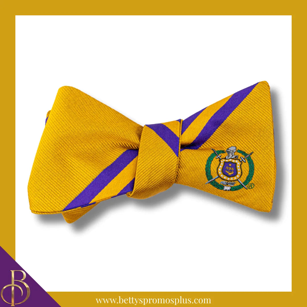 Omega Psi Phi ΩΨΦ Bow Tie and Pocket Square Combo-Omega Psi Phi Paraphernalia-Omega Psi Phi Bow Tie Set-Betty's Promos Plus