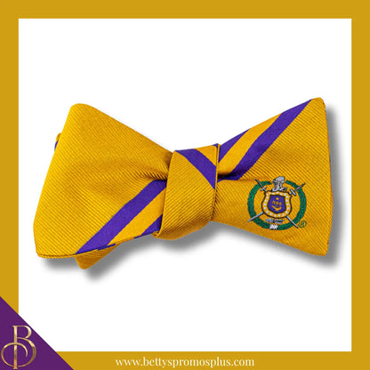 Omega Psi Phi ΩΨΦ Bow Tie and Pocket Square Combo-Omega Psi Phi Paraphernalia-Omega Psi Phi Bow Tie Set-Betty's Promos Plus