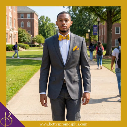 Omega Psi Phi ΩΨΦ Bow Tie and Pocket Square Combo-Omega Psi Phi Paraphernalia-Omega Psi Phi Bow Tie Set-Betty's Promos Plus