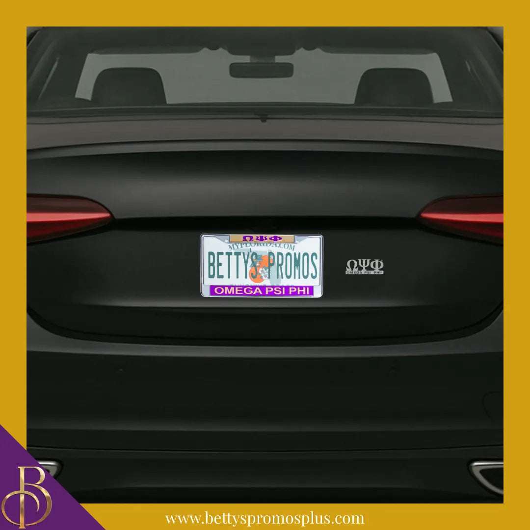 Omega Psi Phi ΩΨΦ Chrome Car Badge Auto Emblem Sticker Decal-Omega Psi Phi Paraphernalia-Omega Psi Phi Auto Decal-Betty's Promos Plus