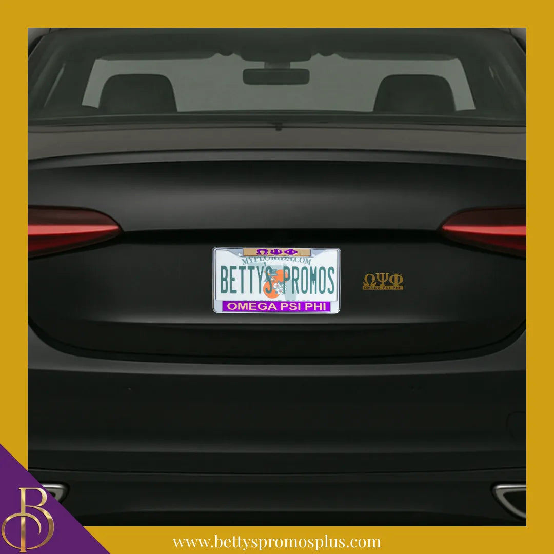 Omega Psi Phi ΩΨΦ Chrome Car Badge Auto Emblem Sticker Decal-Omega Psi Phi Paraphernalia-Omega Psi Phi Auto Decal-Betty's Promos Plus