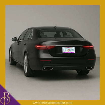 Omega Psi Phi ΩΨΦ Chrome Laser Engraved Mirrored Acrylic License Plate Frame-Omega Psi Phi Paraphernalia-Omega Psi Phi Auto Tag Frame-Betty's Promos Plus