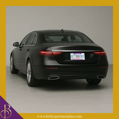 Omega Psi Phi ΩΨΦ Educator Chrome Laser Engraved Mirrored Acrylic Auto Tag License Plate Frame-Omega Psi Phi Paraphernalia-Omega Psi Phi Auto Tag Frame-Betty's Promos Plus