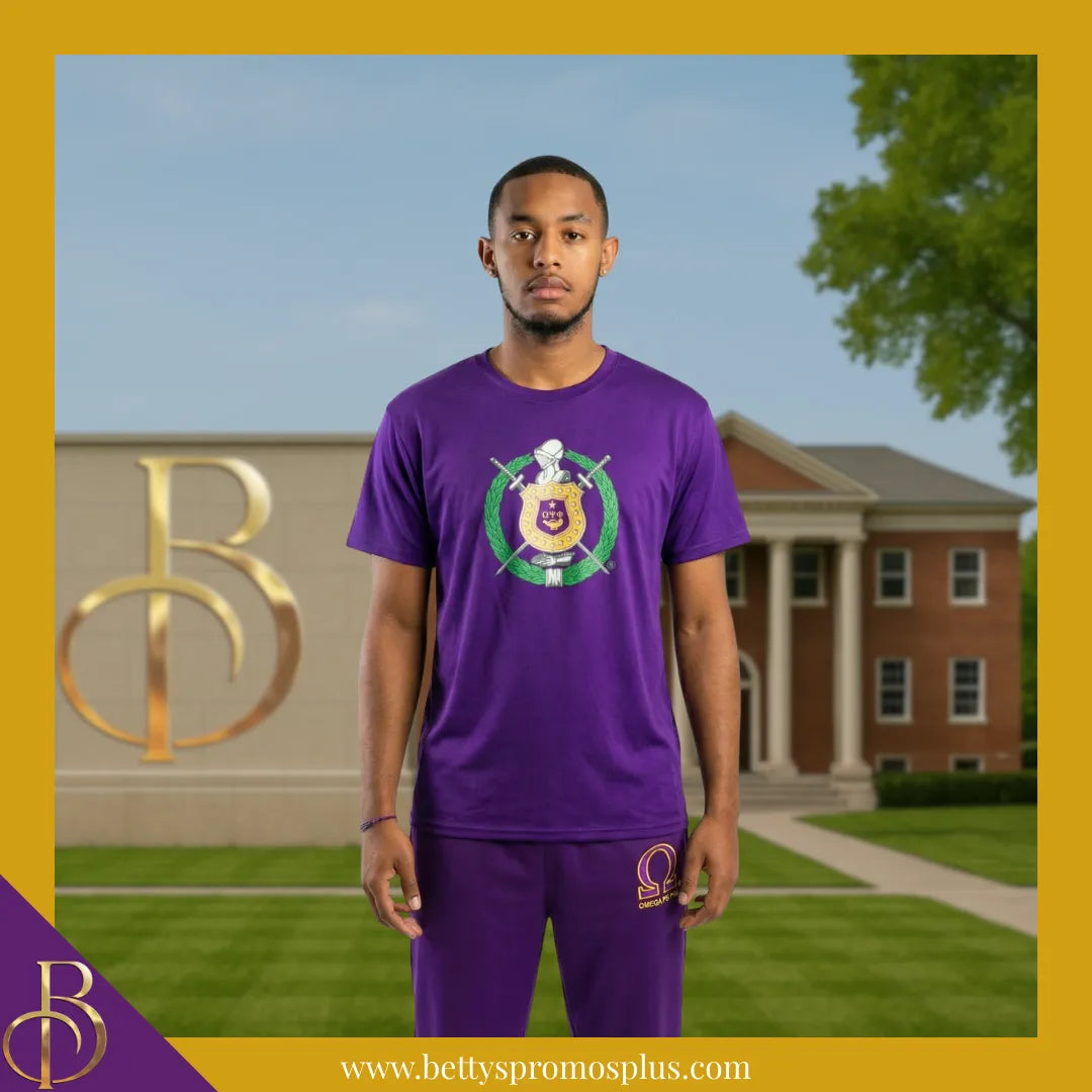 Omega Psi Phi ΩΨΦ Elite Jogger Pants with Zippered Leg Opening-Omega Psi Phi Paraphernalia-Omega Psi Phi Jogger Pants-Betty's Promos Plus