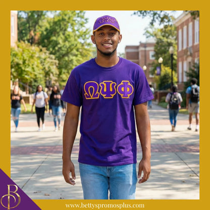 Omega Psi Phi ΩΨΦ Embroidered Greek Letters Featherlight Moisture Wicking Hat-Omega Psi Phi Paraphernalia-Omega Psi Phi Hats-Betty's Promos Plus