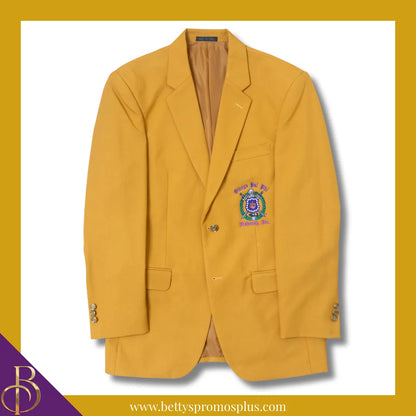 Omega Psi Phi ΩΨΦ Embroidered Shield Crest Blazer Sport Coat-Omega Psi Phi Paraphernalia-Omega Psi Phi Blazers-Betty's Promos Plus