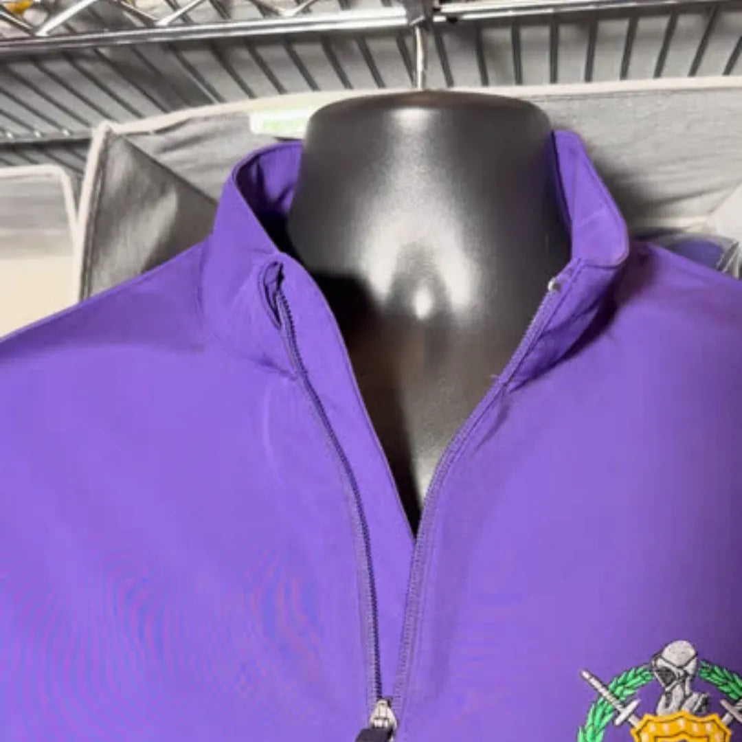 Omega Psi Phi ΩΨΦ Full-Zip Water Resistant Rain Jacket with Embroidered Shield-Omega Psi Phi Paraphernalia-Omega Psi Phi Rain Coats-Betty's Promos Plus
