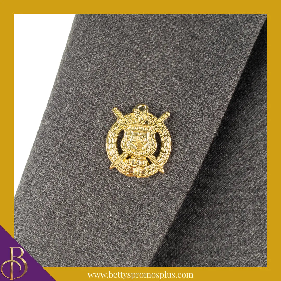 Omega Psi Phi ΩΨΦ Gold Shield Lapel Pin-Omega Psi Phi Paraphernalia-Omega Psi Phi Lapel Pin-Betty's Promos Plus