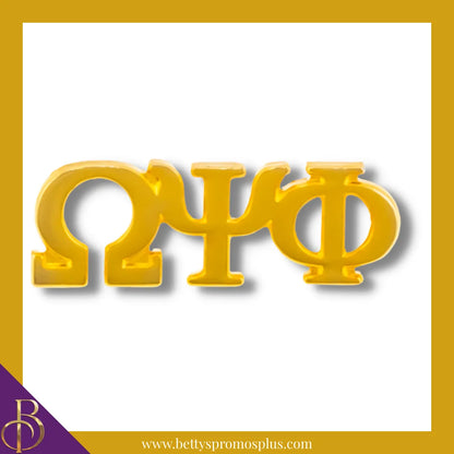 Omega Psi Phi ΩΨΦ Greek Letters Lapel Pin-Gold-Omega Psi Phi Paraphernalia-Omega Psi Phi Lapel Pin-Betty's Promos Plus