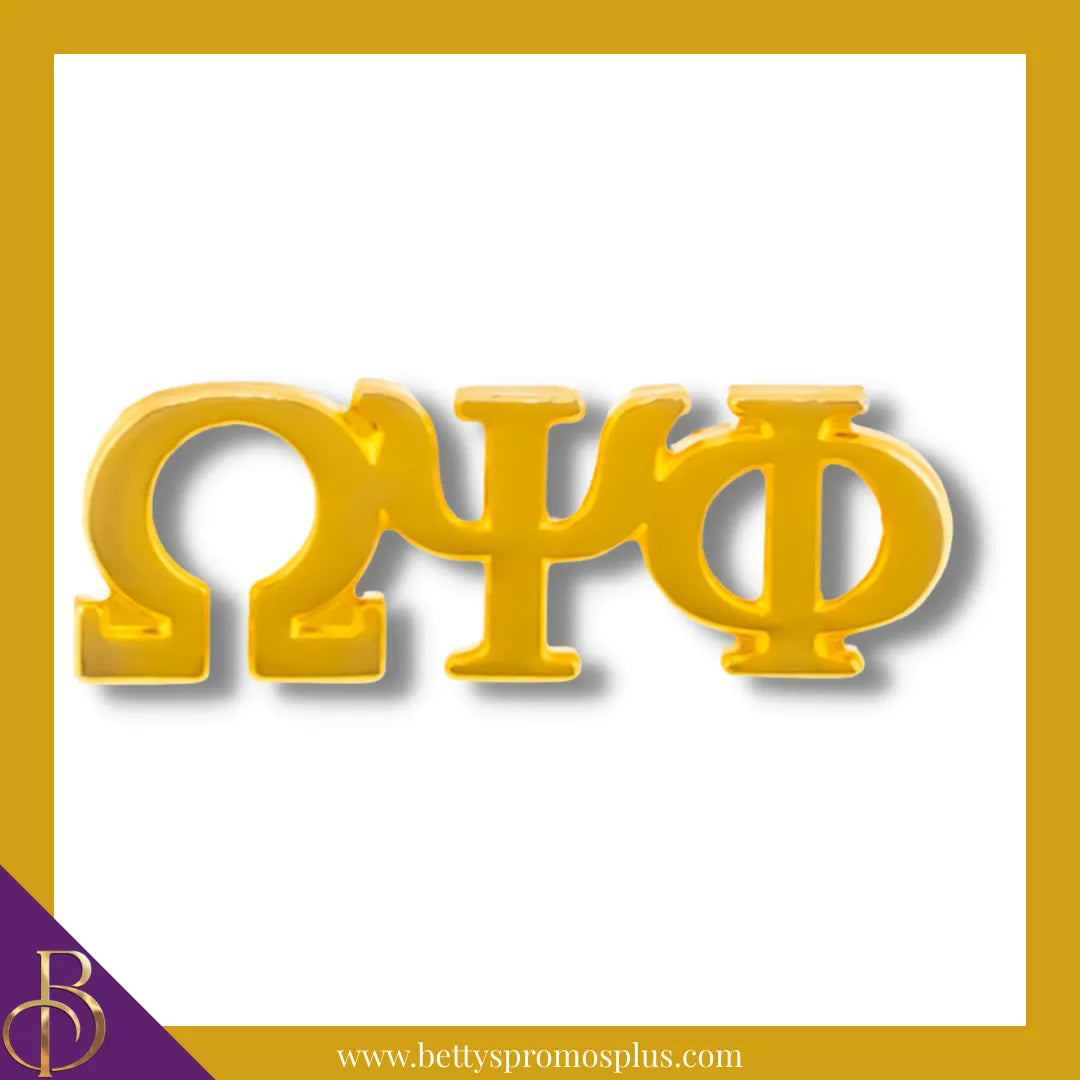 Omega Psi Phi ΩΨΦ Greek Letters Lapel Pin-Omega Psi Phi Paraphernalia-Omega Psi Phi Lapel Pin-Betty's Promos Plus