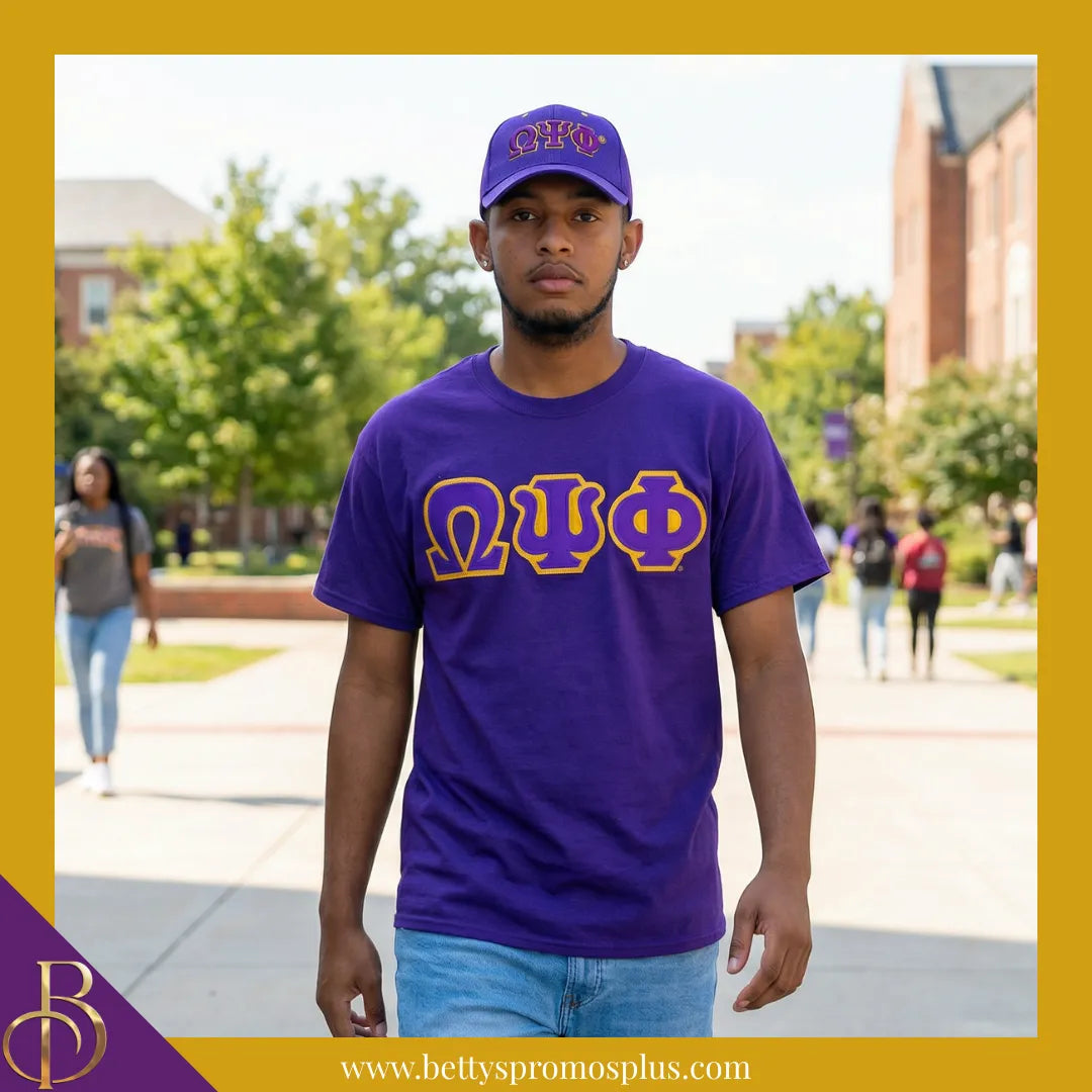 Omega Psi Phi ΩΨΦ Greek Letters Mesh Flex Fit Embroidered Hat-Omega Psi Phi Paraphernalia-Omega Psi Phi Hats-Betty's Promos Plus