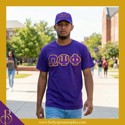 Omega Psi Phi ΩΨΦ Greek Letters Mesh Flex Fit Embroidered Hat-Omega Psi Phi Paraphernalia-Omega Psi Phi Hats-Betty's Promos Plus