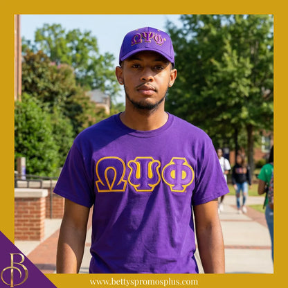 Omega Psi Phi ΩΨΦ Greek Letters Mesh Flex Fit Embroidered Hat-Omega Psi Phi Paraphernalia-Omega Psi Phi Hats-Betty's Promos Plus