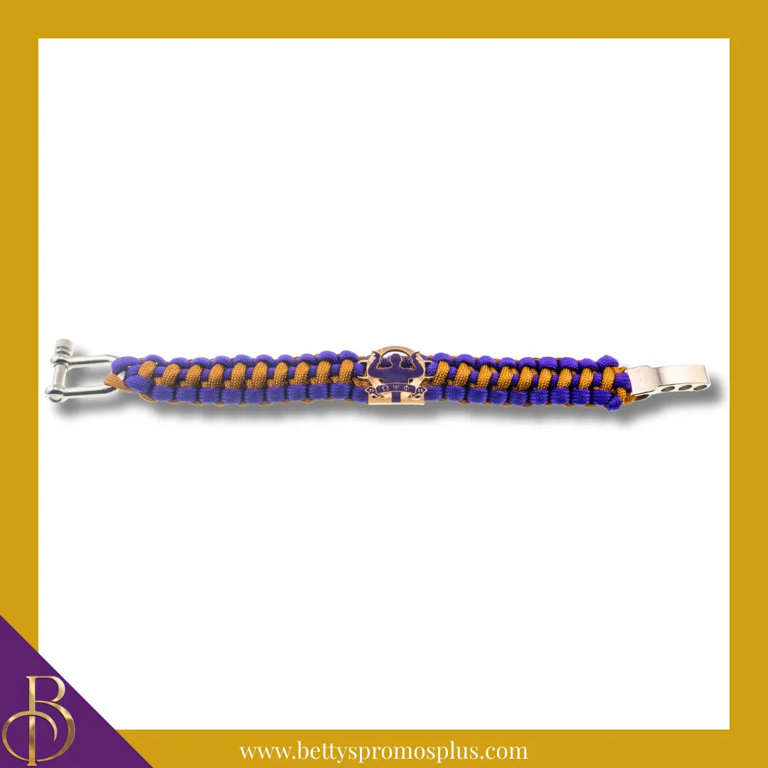 Omega Psi Phi ΩΨΦ Omega Man Paracord Survival Bracelet-Omega Psi Phi Paraphernalia-Omega Psi Phi Bracelet-Betty's Promos Plus