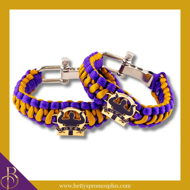 Omega Psi Phi ΩΨΦ Omega Man Paracord Survival Bracelet