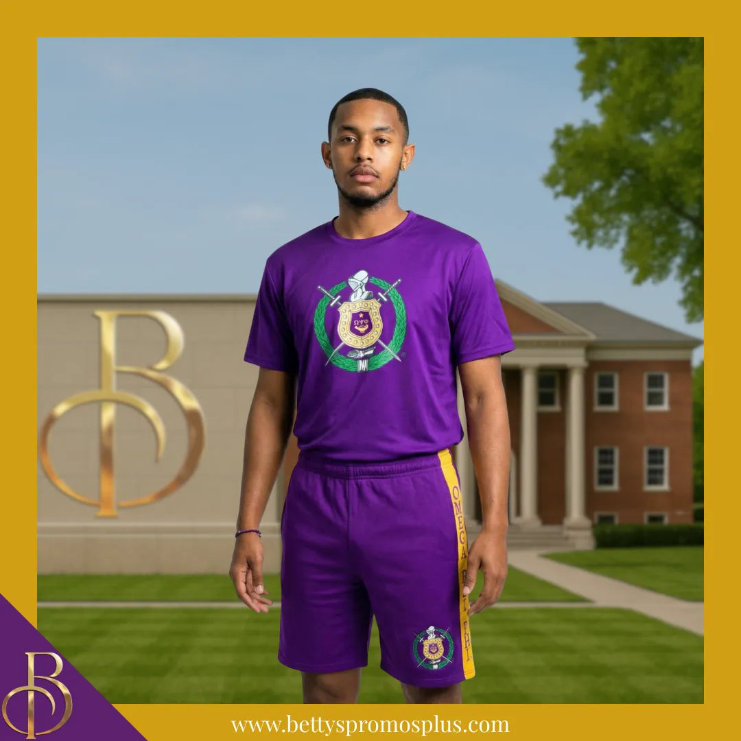 Omega Psi Phi ΩΨΦ Performance Shorts-Omega Psi Phi Paraphernalia-Omega Psi Phi Shorts-Betty's Promos Plus