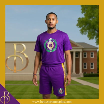 Omega Psi Phi ΩΨΦ Performance Shorts-Omega Psi Phi Paraphernalia-Omega Psi Phi Shorts-Betty's Promos Plus