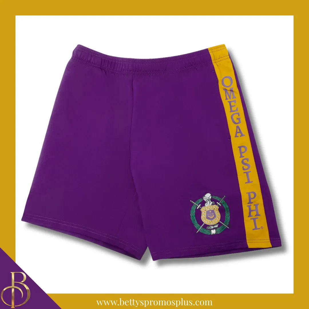 Omega Psi Phi ΩΨΦ Performance Shorts-Omega Psi Phi Paraphernalia-Omega Psi Phi Shorts-Betty's Promos Plus