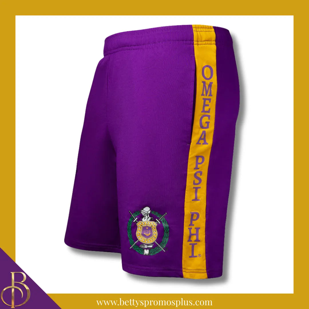 Omega Psi Phi ΩΨΦ Performance Shorts-Purple-Medium-Omega Psi Phi Paraphernalia-Omega Psi Phi Shorts-Betty's Promos Plus
