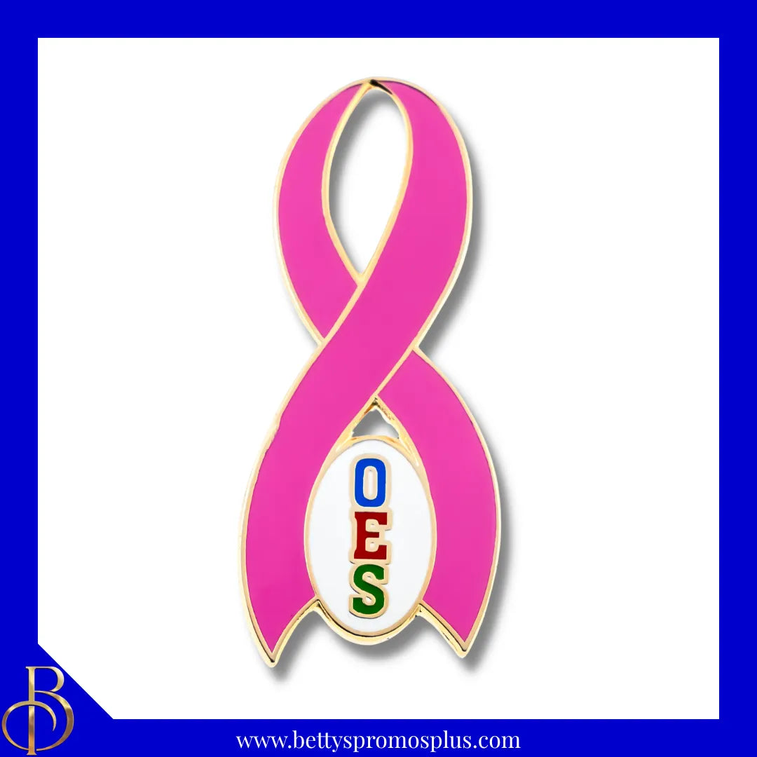 Order of Eastern Star OES Breast Cancer Awareness Greek Lapel Pin-Order of Eastern Star Paraphernalia-Order of Eastern Star Lapel Pin-Betty's Promos Plus