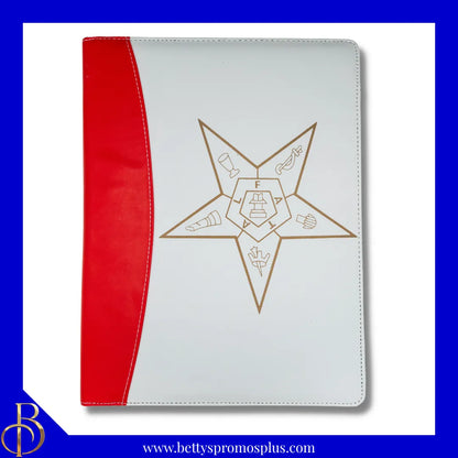Order of Eastern Star OES Business Padfolio Portfolio with Legal Pad-Order of Eastern Star Paraphernalia-Order of Eastern Star Padfolio-Betty's Promos Plus