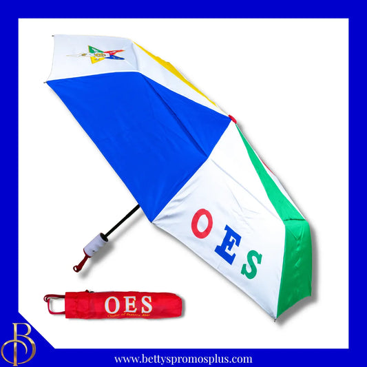 Order of Eastern Star OES Carbon Fiber Umbrella-Order of Eastern Star Paraphernalia-Order of Eastern Star Umbrellas-Betty's Promos Plus