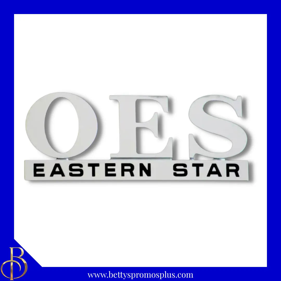 Order of Eastern Star OES Chrome Car Badge Auto Emblem Sticker Decal-Order of Eastern Star Paraphernalia-Order of Eastern Star Accessories-Betty's Promos Plus