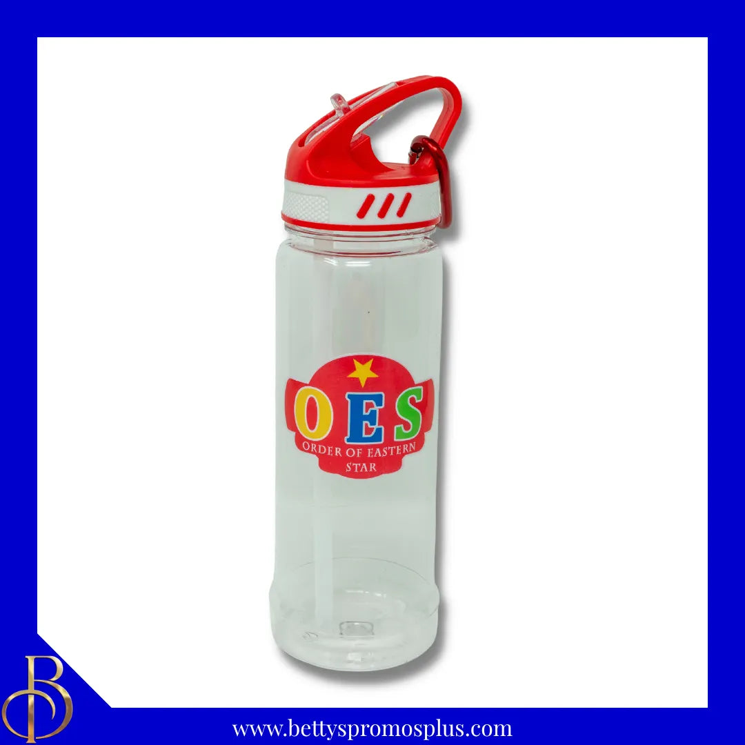 Order of Eastern Star OES Eastman Tritan 24 oz Plastic Water Bottle-Order of Eastern Star Paraphernalia-Order of Eastern Star Water Bottle-Betty's Promos Plus