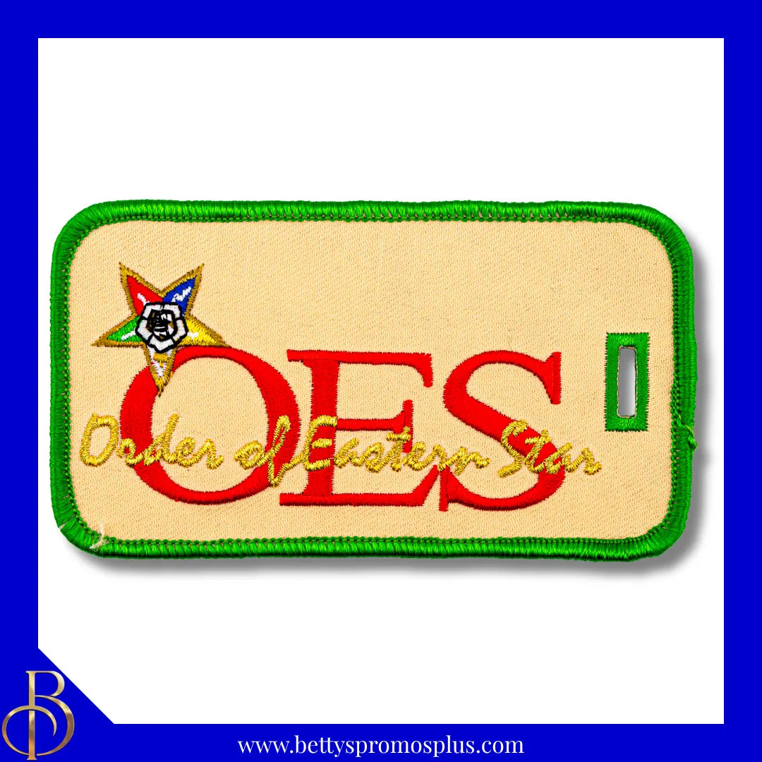 Order of Eastern Star OES Embroidered Luggage Tag-Order of Eastern Star Paraphernalia-Order of Eastern Star Luggage Tag-Betty's Promos Plus