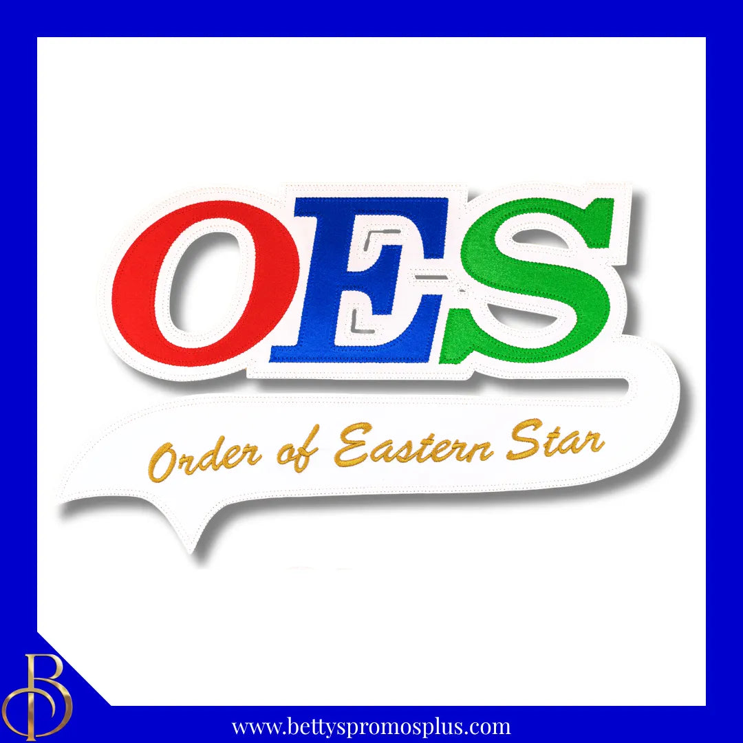 Order of Eastern Star OES Patch with Tail-Order of Eastern Star Paraphernalia-Order of Eastern Star Patch-Betty's Promos Plus