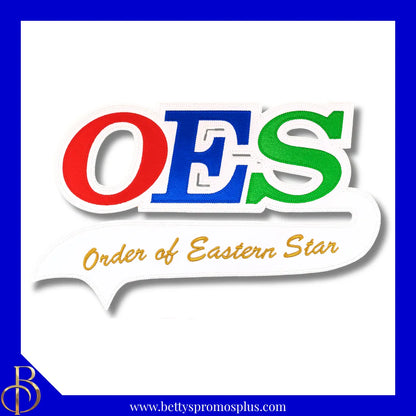 Order of Eastern Star OES Patch with Tail-Order of Eastern Star Paraphernalia-Order of Eastern Star Patch-Betty's Promos Plus