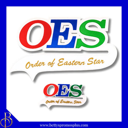 Order of Eastern Star OES Patch with Tail-Order of Eastern Star Paraphernalia-Order of Eastern Star Patch-Betty's Promos Plus