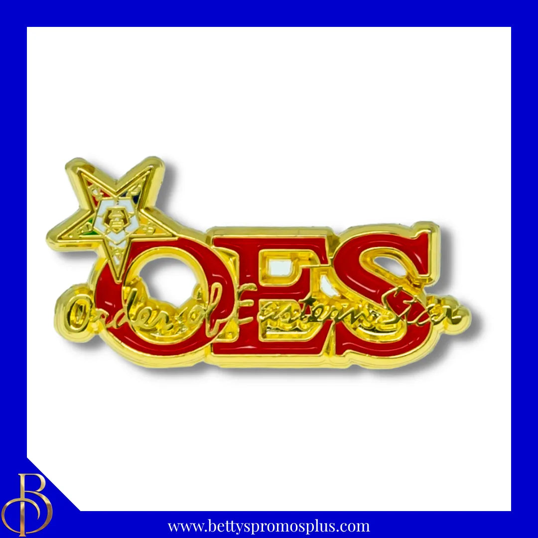Order of Eastern Star OES Signature Lapel Pin-Order of Eastern Star Paraphernalia-Order of Eastern Star Lapel Pin-Betty's Promos Plus