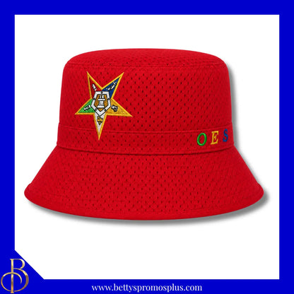 Order of Eastern Star Shield Embroidered Bucket Hat-Order of Eastern Star Paraphernalia-Order of Eastern Star Hats-Betty's Promos Plus